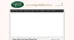 Desktop Screenshot of countryestatefence.com.au
